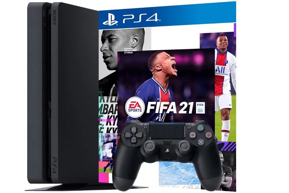 Ps4 slim 15-30топовых игр 2 джойстика fifa 25 gta mk ufc с гарантией k