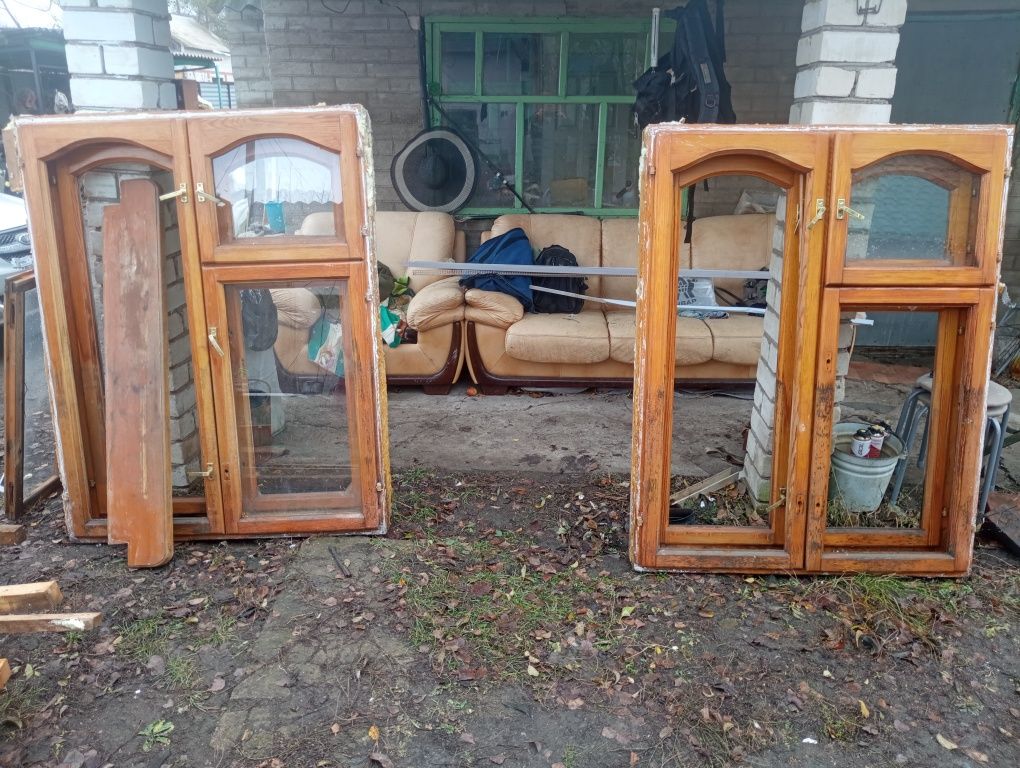 Деревянные окна в хорошем состоянии