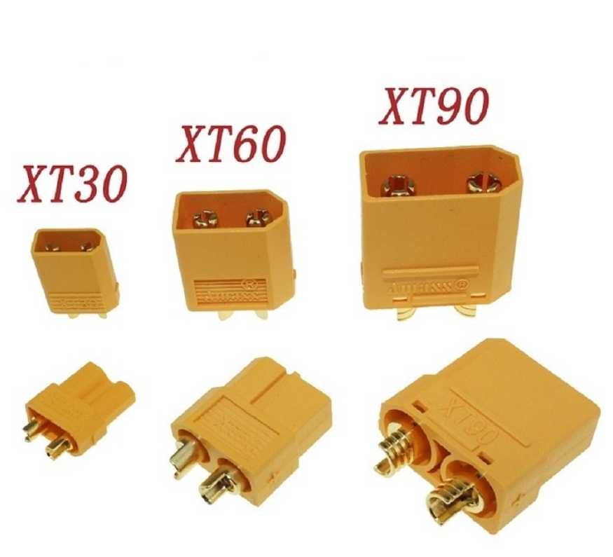Разъёмы питания XT60, XT90, XT30, Amass XT60H, Amass XT60E, MR30