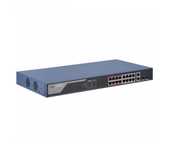 Коммутатор Hikvision DS-3E1318P-EI/M Коммутатор 16-портовый PoE, управ