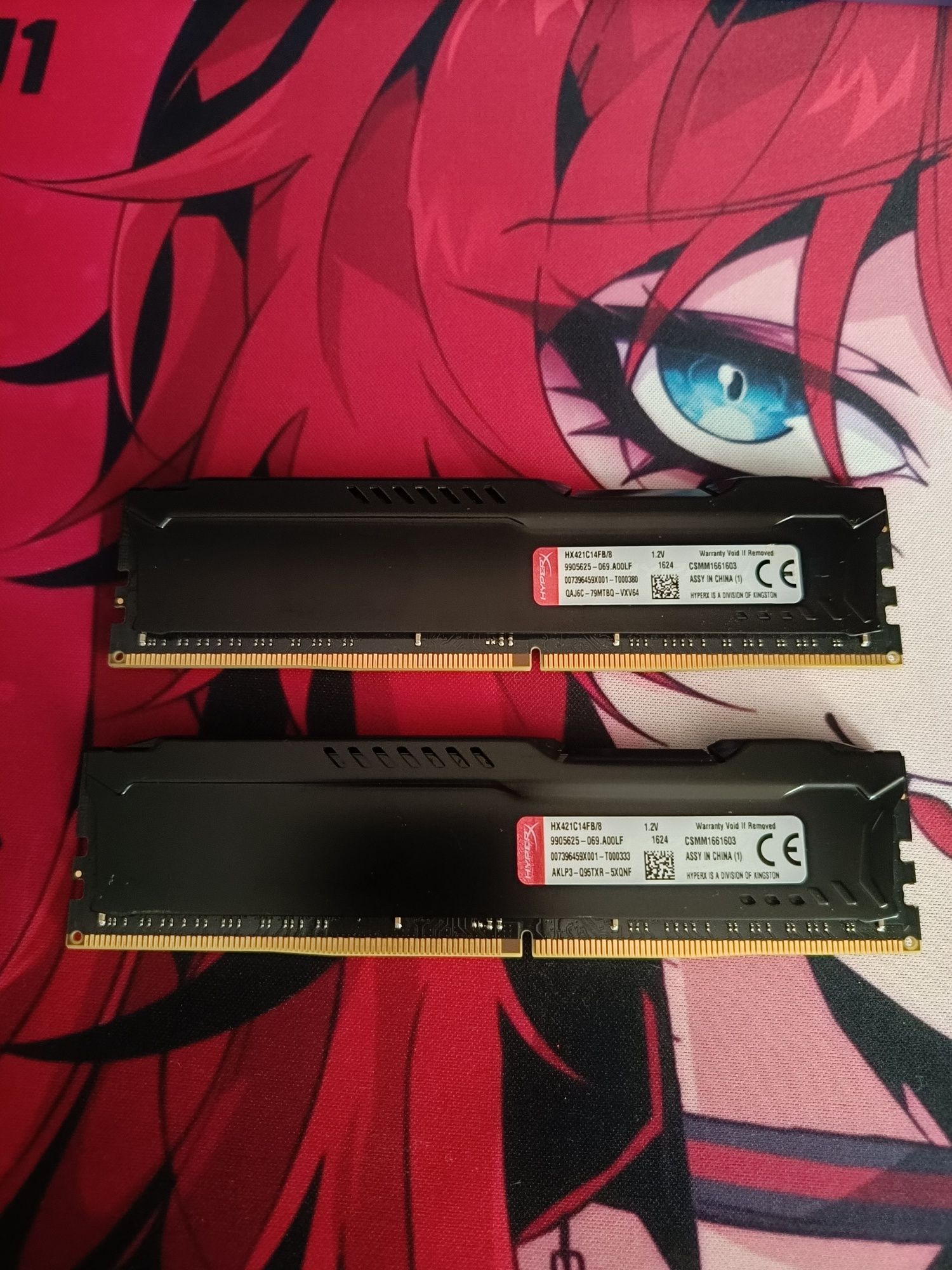 Оперативная память 2x8gb Hyper X Fury DDR4 2133 Mhz