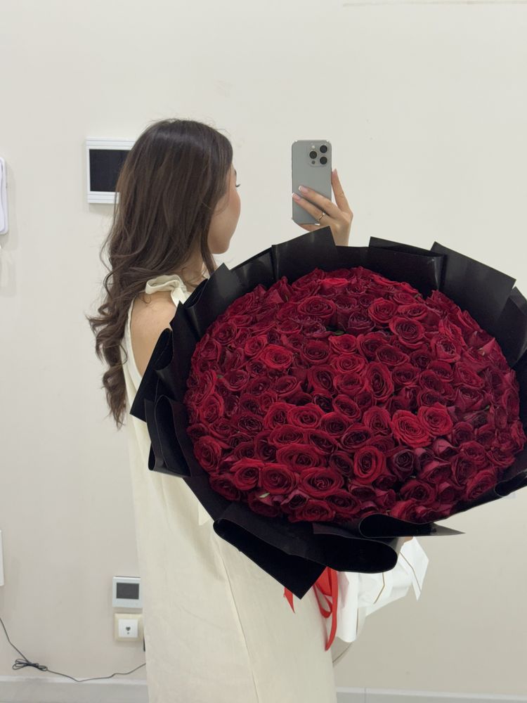 Алматы . 101 красные розы