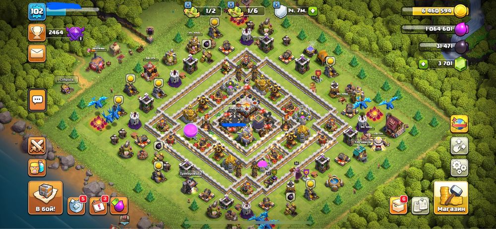 Достойный аккаунт Clash of Clans