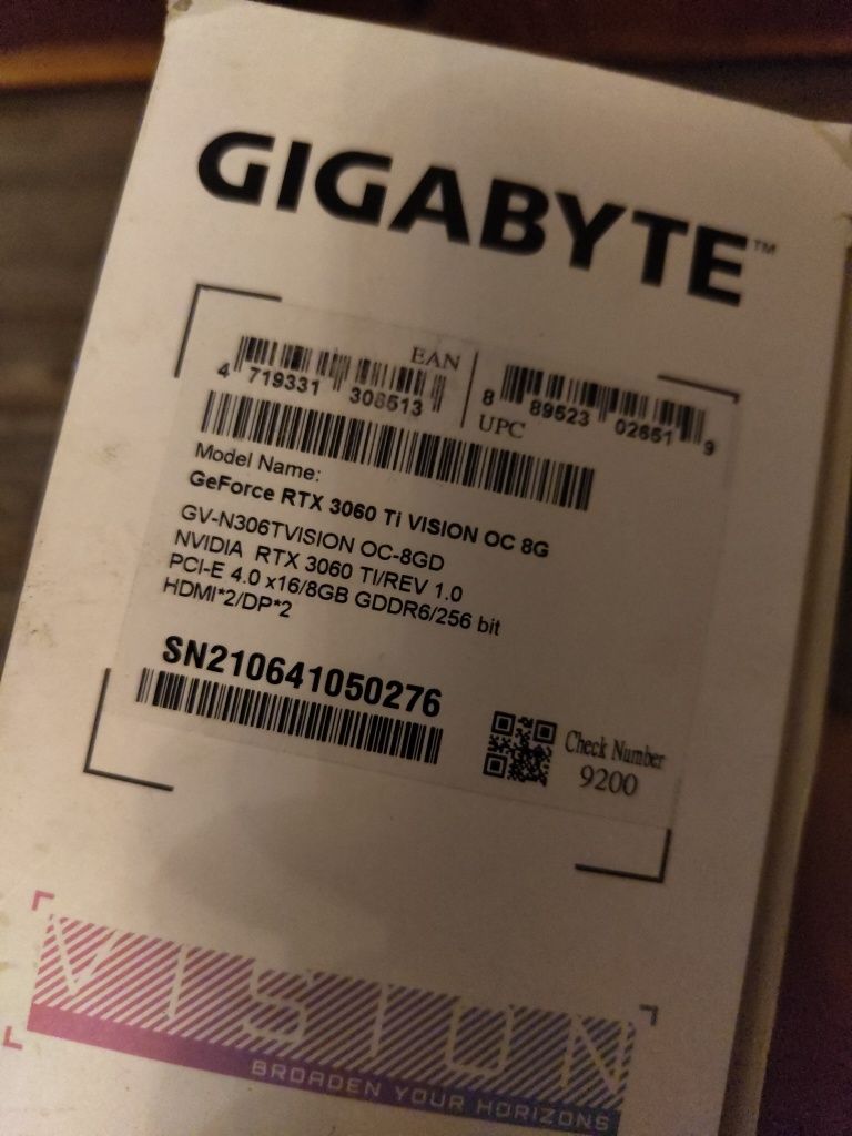 Gigabyte rtx 3060ti vision