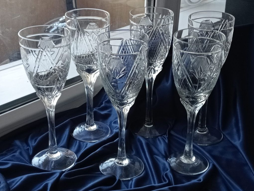 Фужеры хрустальные.СССР