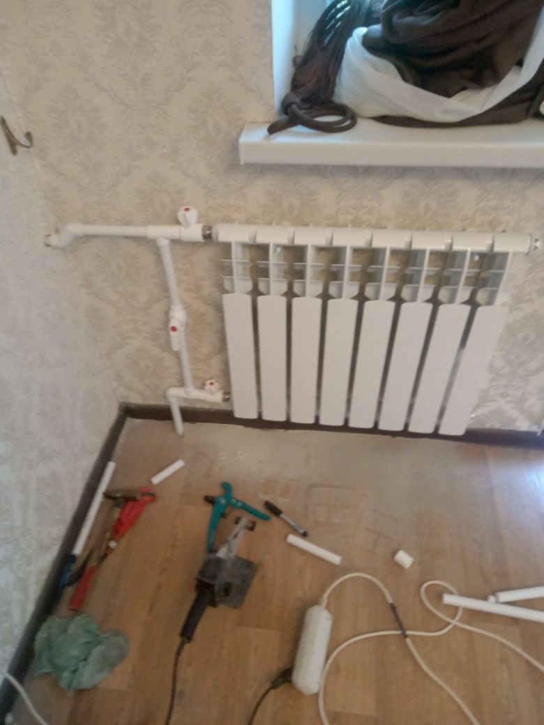 Батарей отопления монтаж от 10000