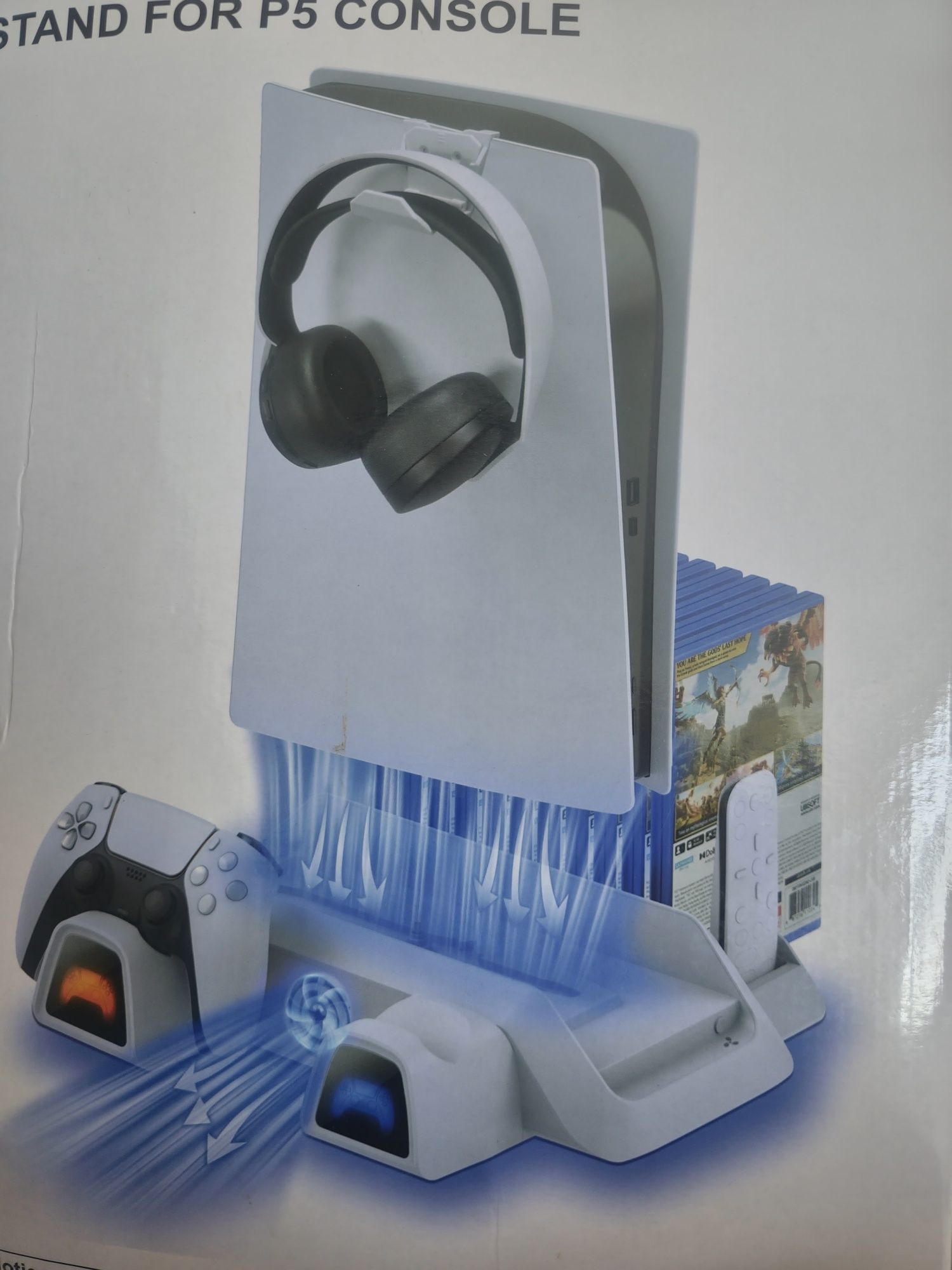 Многофункциональная охлаждающая подставка для консоли  Sony PS 5