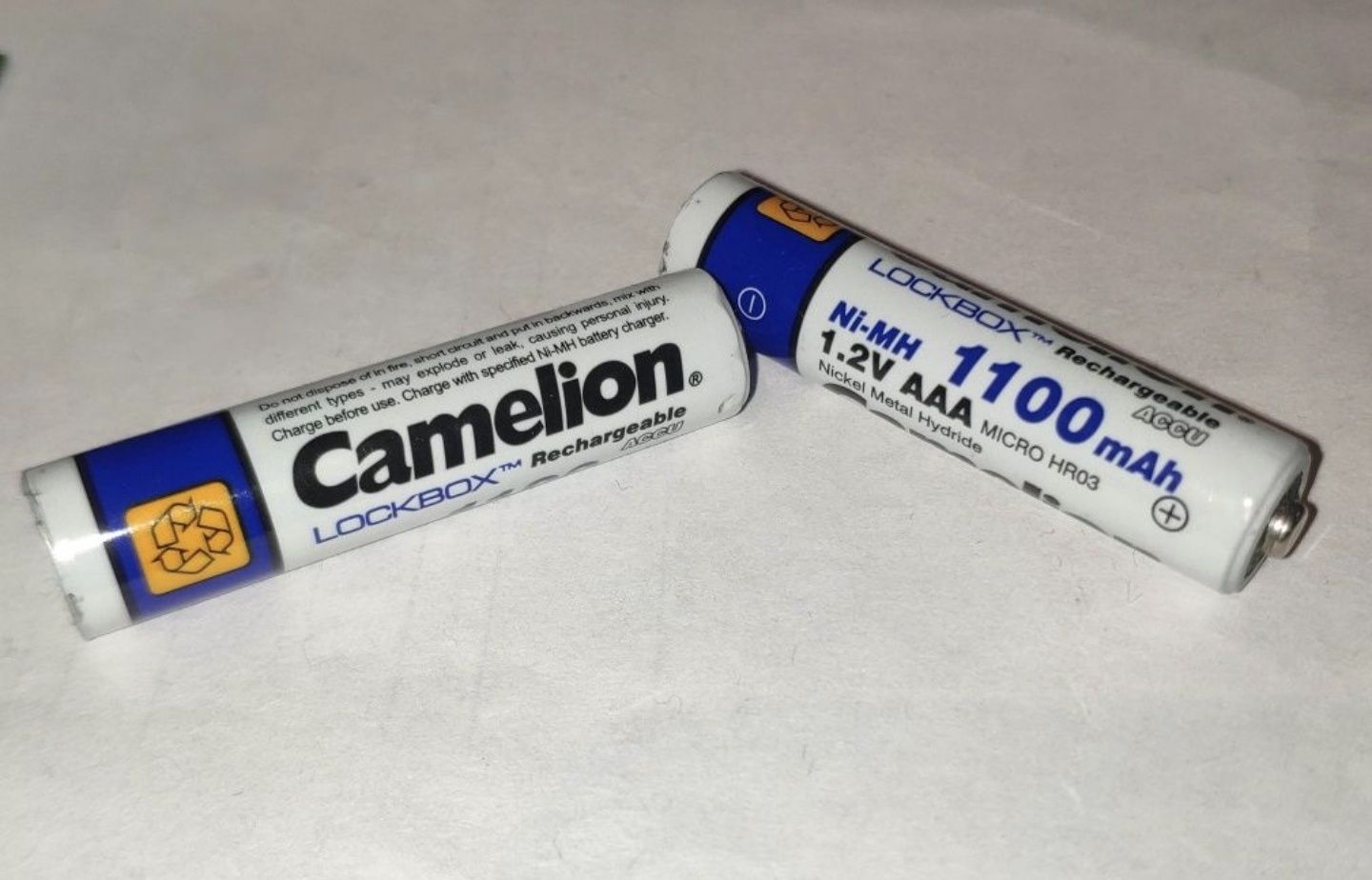 Мизинчиковые аккумуляторы Ni-MH ААА Сamelion 1100mAh