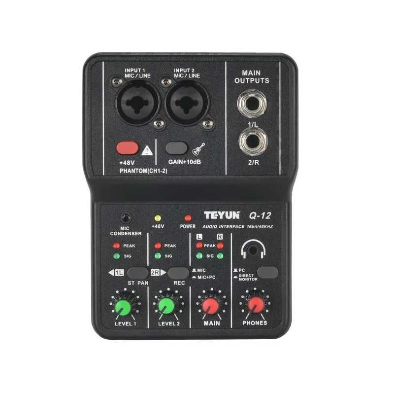 Teyun Q-12, новый портативный внешний USB-аудиоинтерфейс