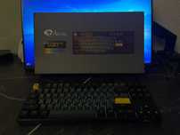 Akko 5087S Switch V3 Pro Cream Yellow. Black & Gold