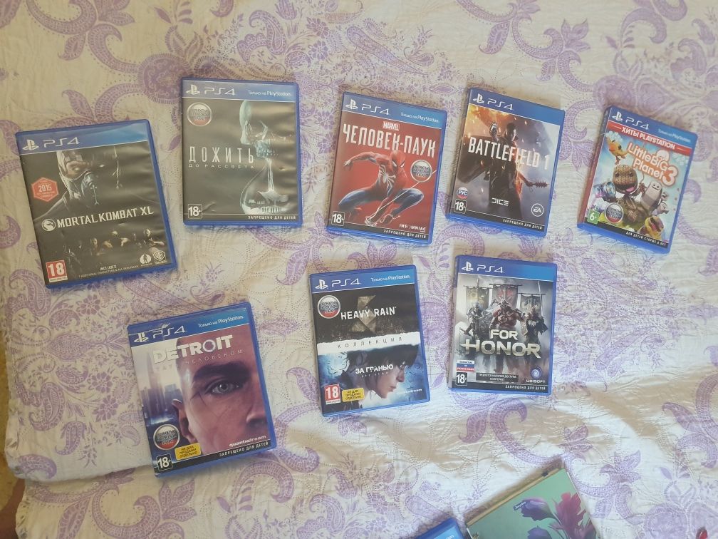 Диски с играми ps4