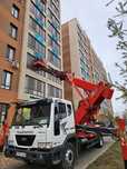 Услуги автовышек 16-45 метров. Аренда автовышки. Автовышка в аренду