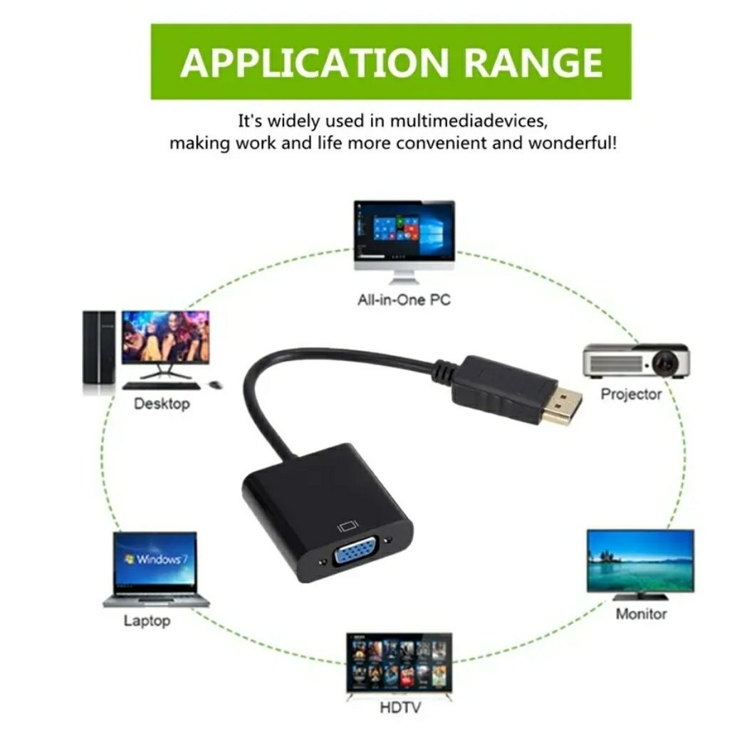 Переходник дисплей порт на VGA