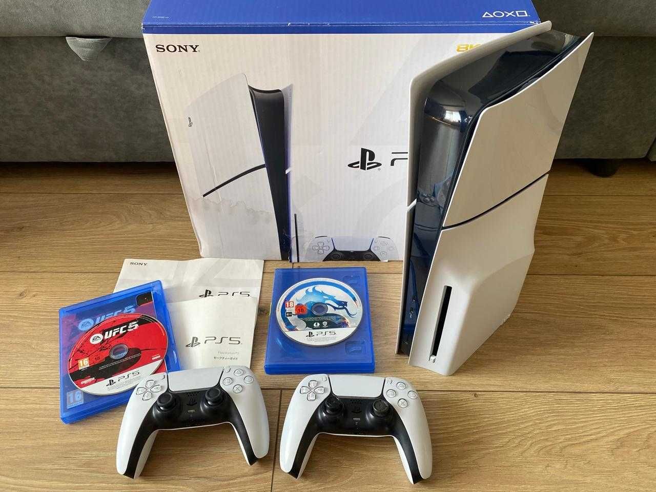 PS5 Slim 2 Геймпада Диски Mk1 Ufc 5