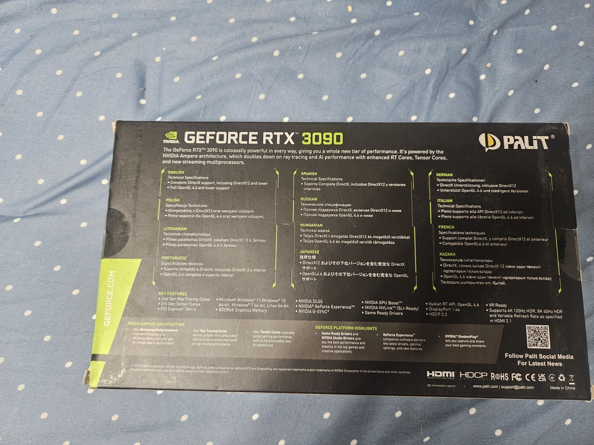 Продам видеокарту Geforce RTX Gamingpro 3090 24GB