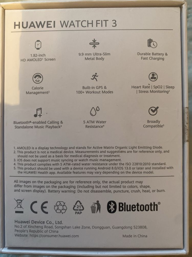Продам смарт-часы Huawei Watch Fit 3