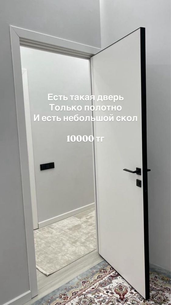 Межкомнатная Дверь с матовым стеклом estroy