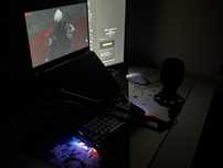 Игровой ноутбук Acer nitro v 15 , с полной периферией , + монитор