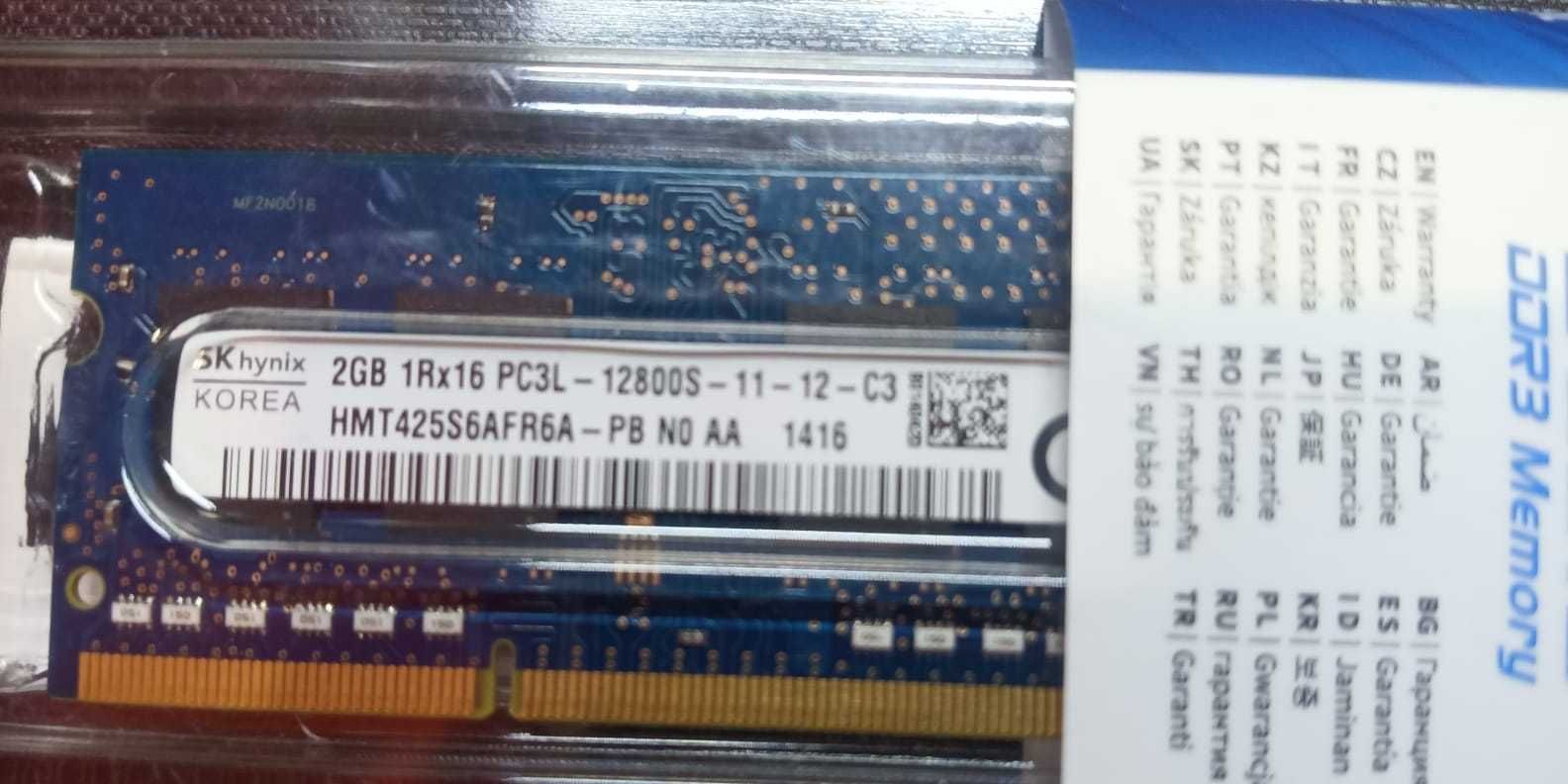 Оперативная память для ноутбука sk hynix DDR3 2 Gb