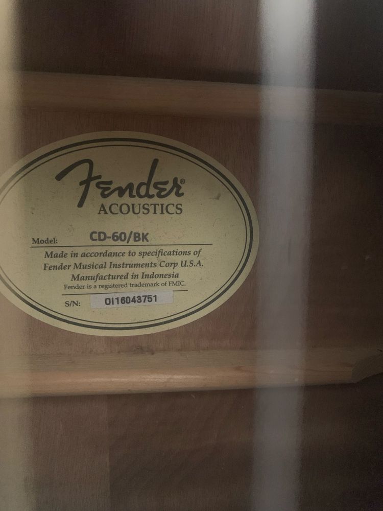 Fender Cd -60 BK Dreagnout