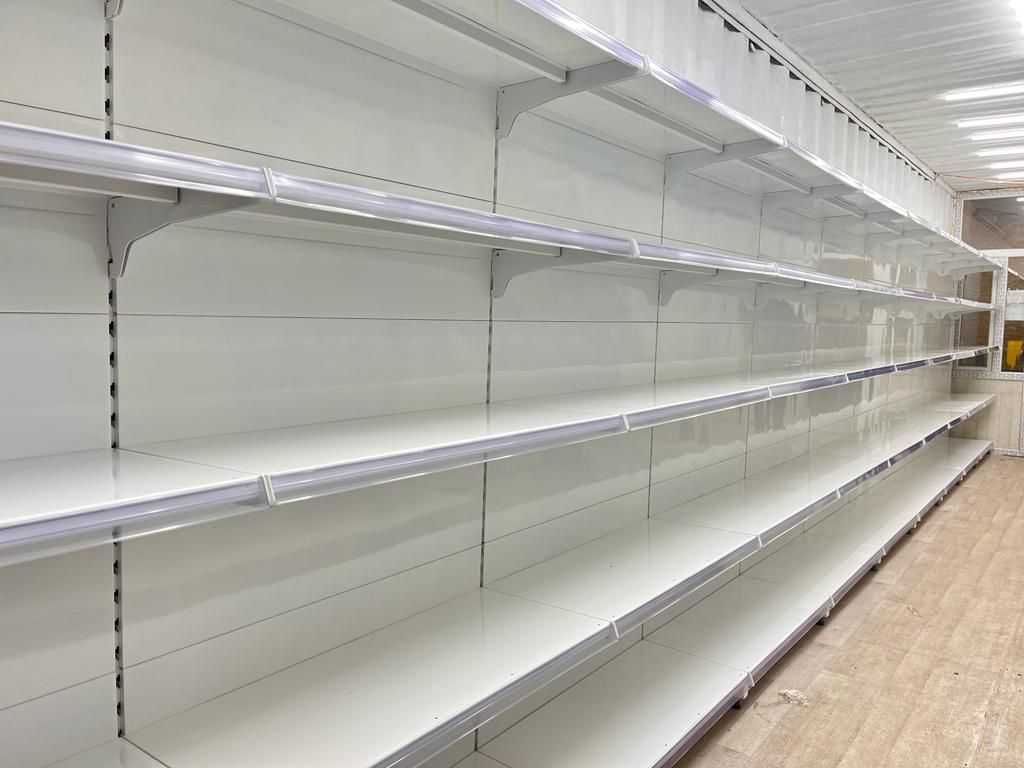 Торговые стеллажи металлические ветрины для магазина, склада