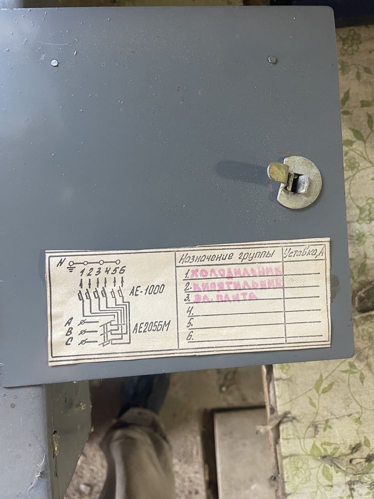 Щит электрический 380/220в. 50А. СССР