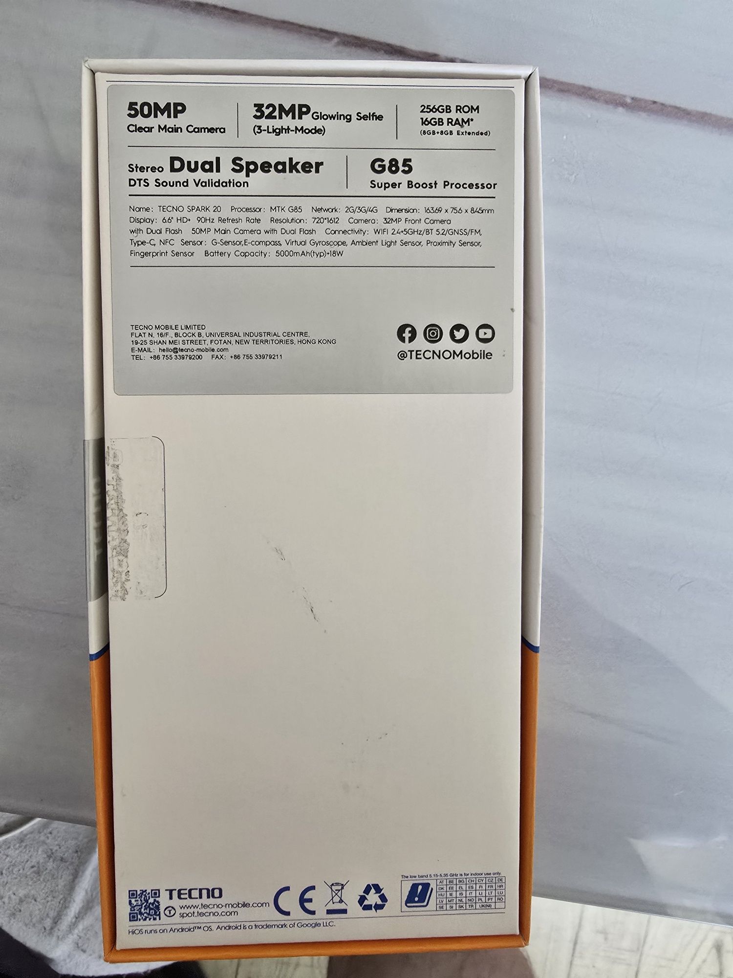 Продам телефон TECNO SPARK