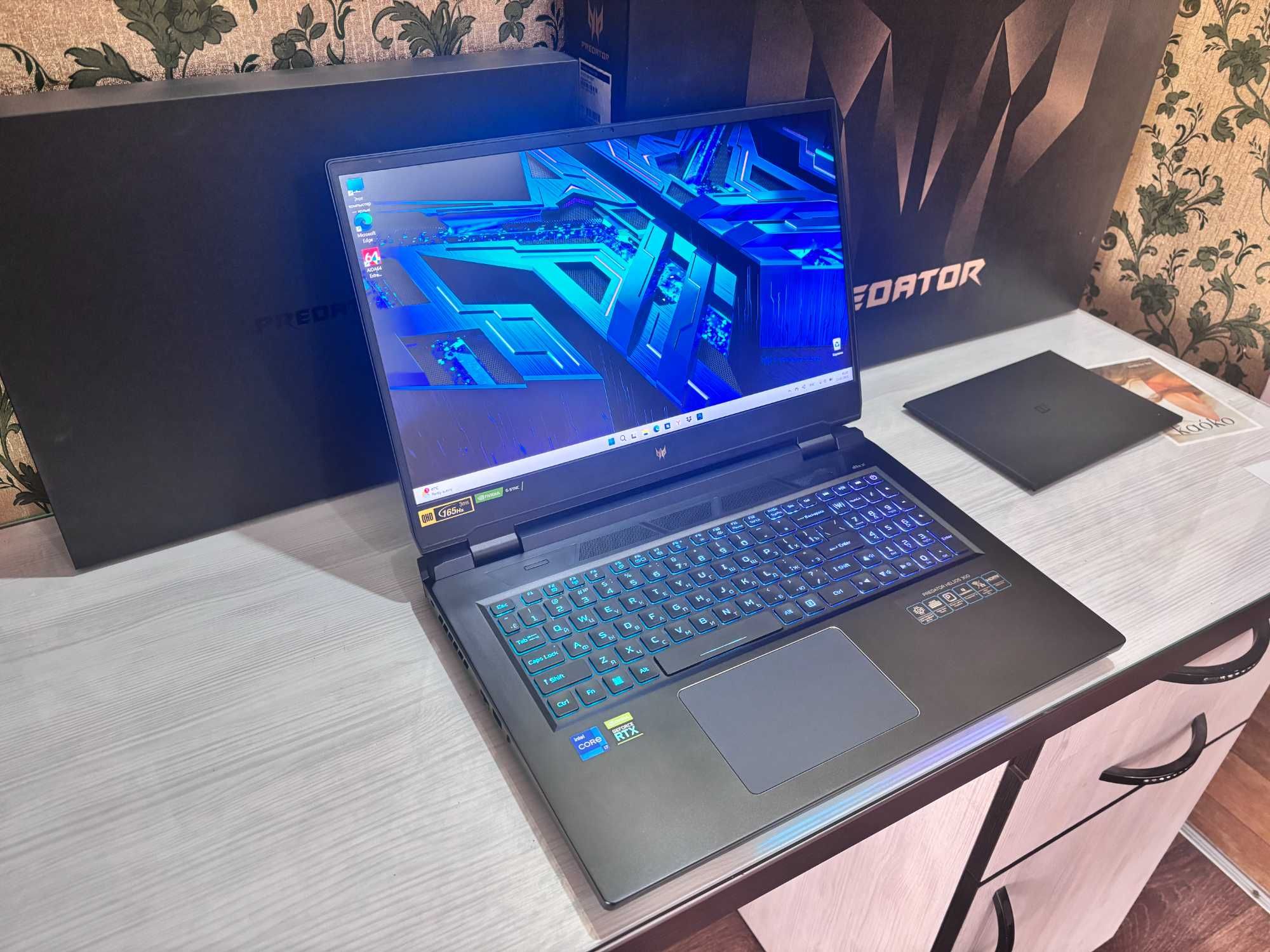 Aser Predator. i7 12700h. RTX 3070ti. Ssd 1000gb. Экран 2к 17 дюймов