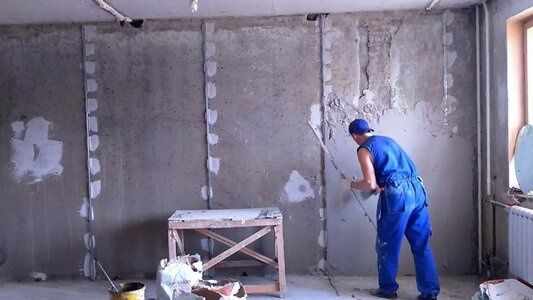 Штукатурка чернавая,,, Штукатурка Декаративная,,, Стяжка Гипсокартон А
