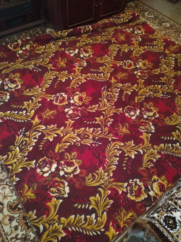 Палас/дорожка ковровая, размер 3*4.70 м . б/у после хим.чистки