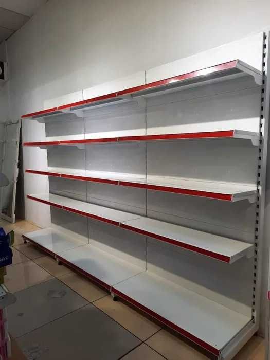 Металлические стеллажи островные  витрины полки торговые для магазина