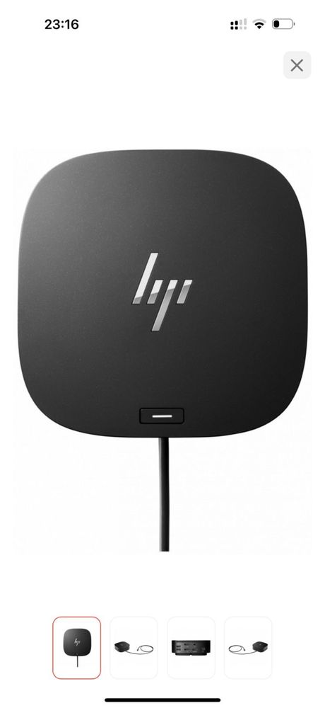 Продаётся Док-станция HP USB-C Dock G5 EURO 5TW10AA черный
