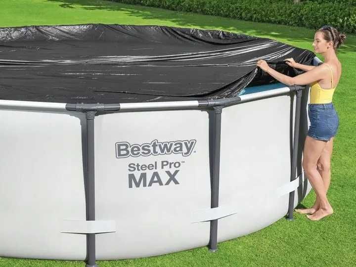 Тент для каркасных и надувных бассейнов д.305 см, BESTWAY, 58036