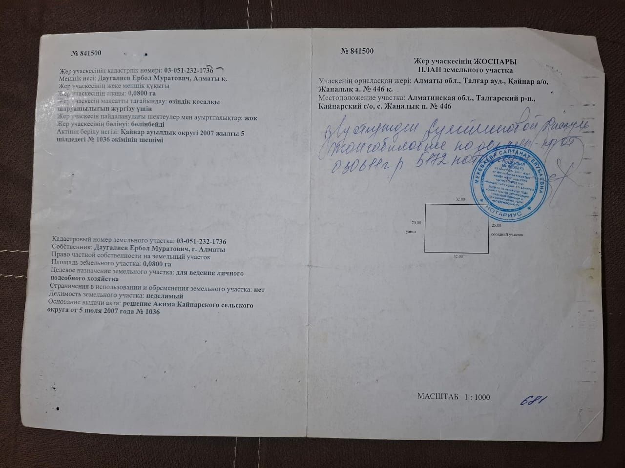 Участок Жаналык 8соток
