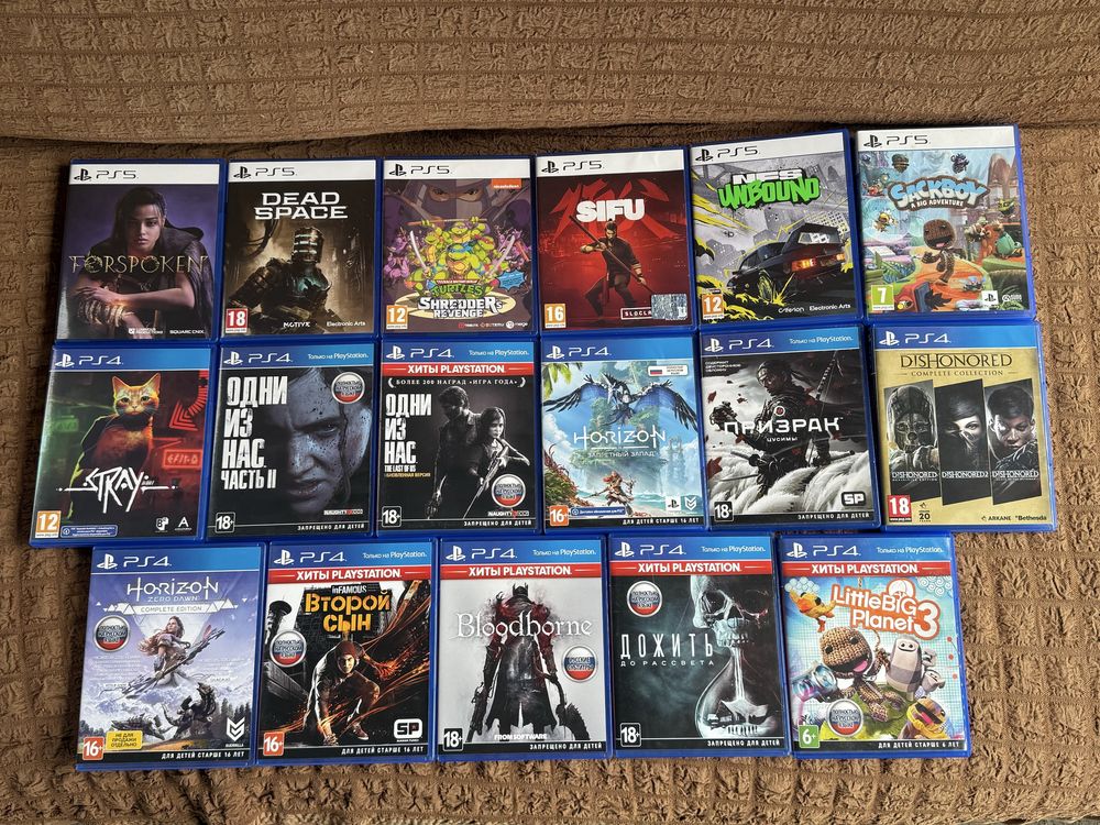 Игры на PlayStation 4 Ps 5 диски/Stray,Dead Space,Сэкбой,ForSpoken