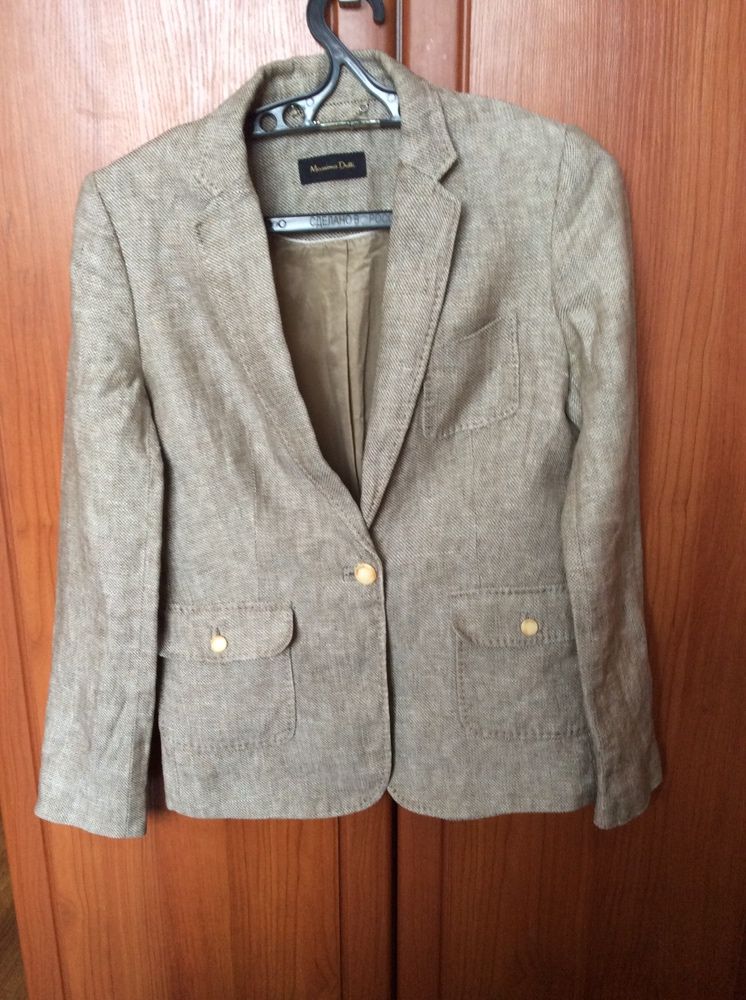 Пиджак женский 100%  лён, производство Massimo Dutti