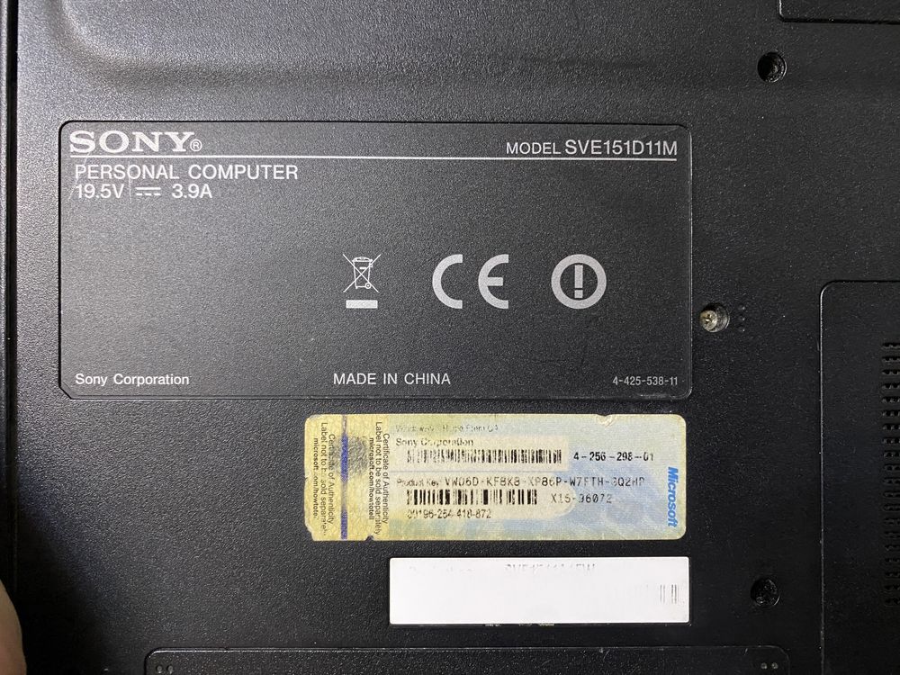 Продам ноутбук sony