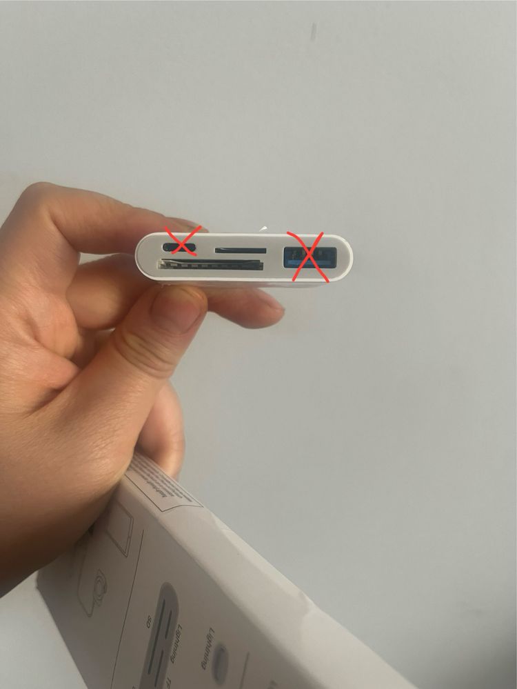 Адаптер переходник кард ридер SD, TF к lightning, для iphone
