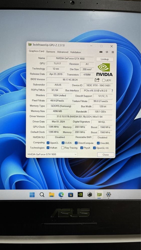 Ноутбук Asus Tuf Gaming FX505gt