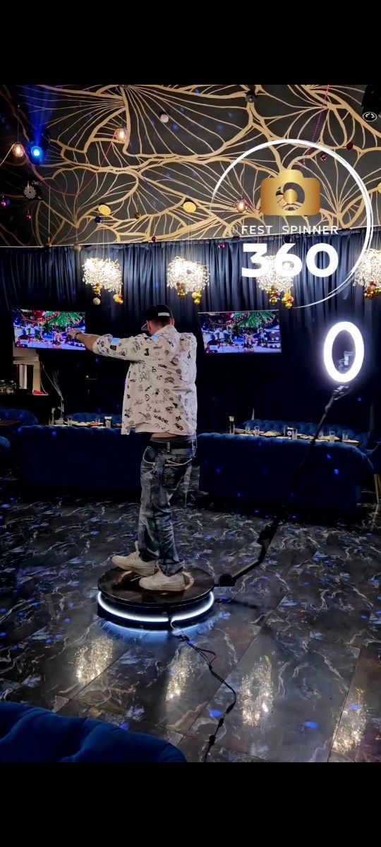 Аренда видеоспинер 360,фотозона,фотобудка,тимбилдинг,видео,фото
