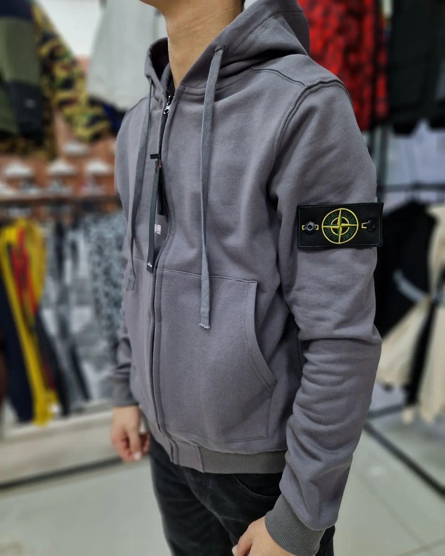 Zip hoodie Stone Island зипка толстовка на замке стоник олимпийка