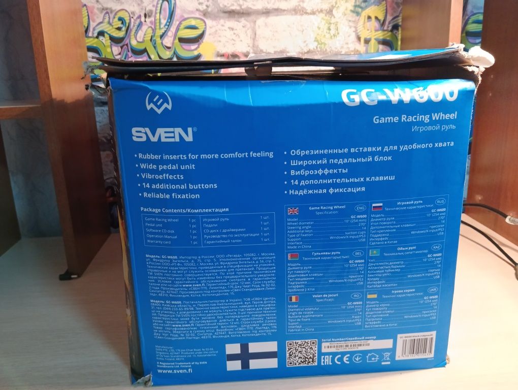 Продам руль для игр игровой Swen GC-W600
