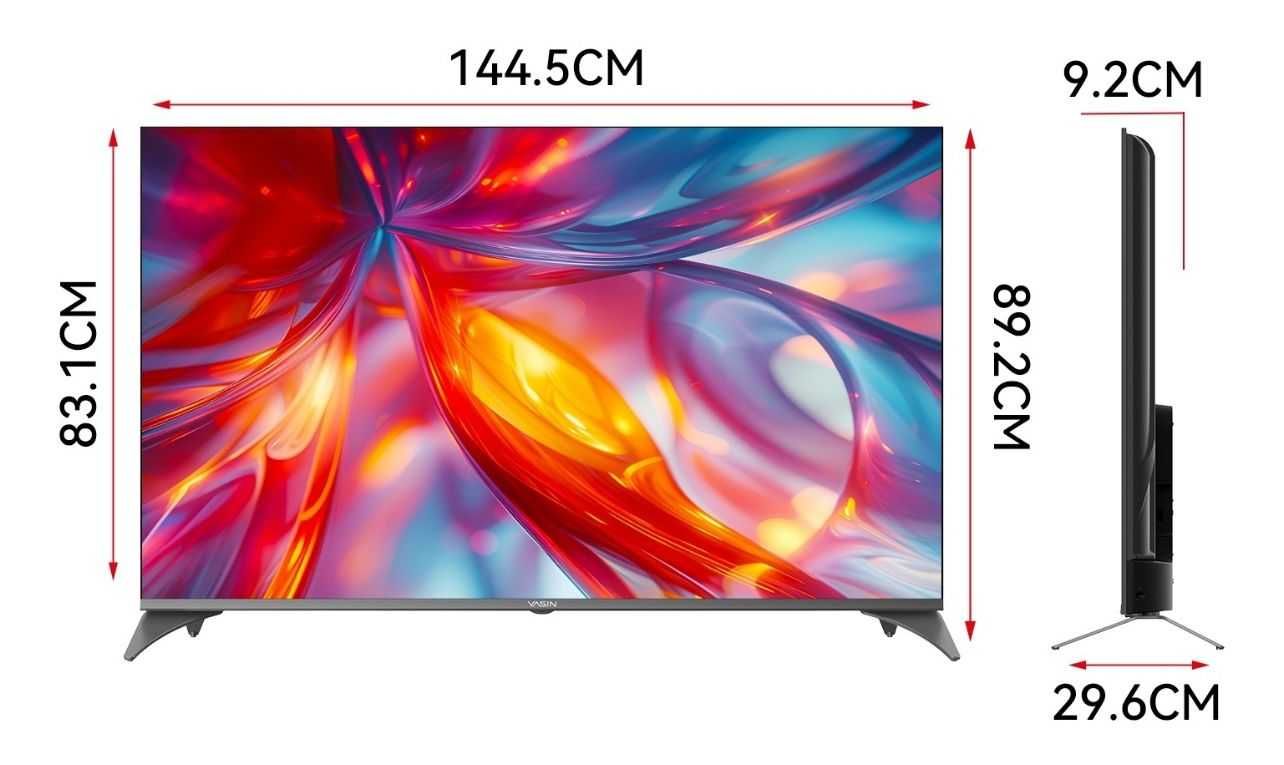 НОВИНКА 2025! YASIN SMART 4K 165см на топовом WebOS от LG пульт указка