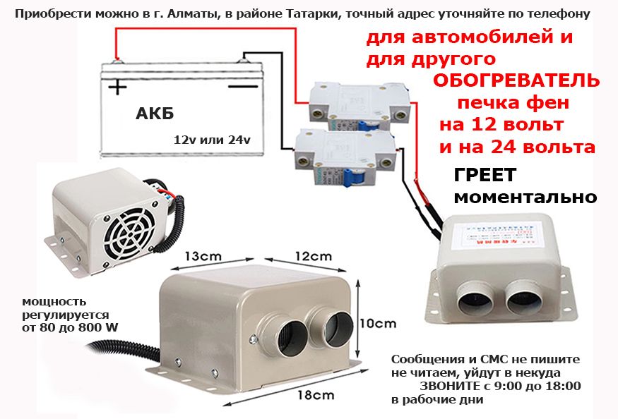 доработанная и переделанная печка в салон автомобиля ОБОГРЕВАТЕЛЬ ФЕН