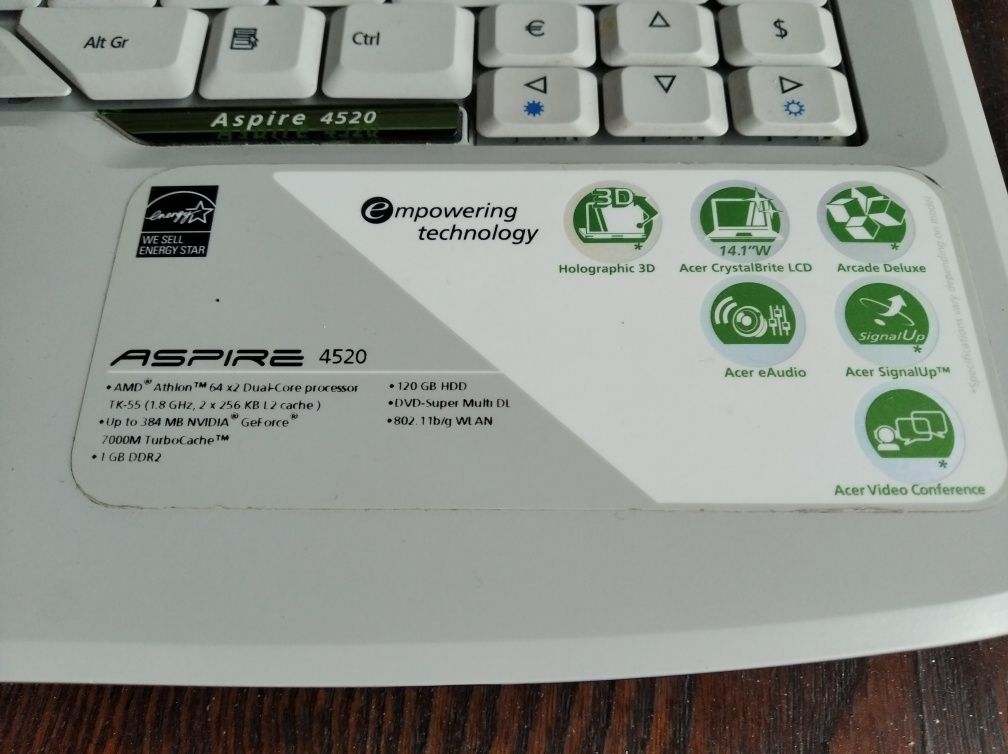 Ноутбук Acer aspire 4520