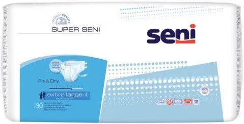 Подгузники для взрослых super seni, 4 размер (xl)