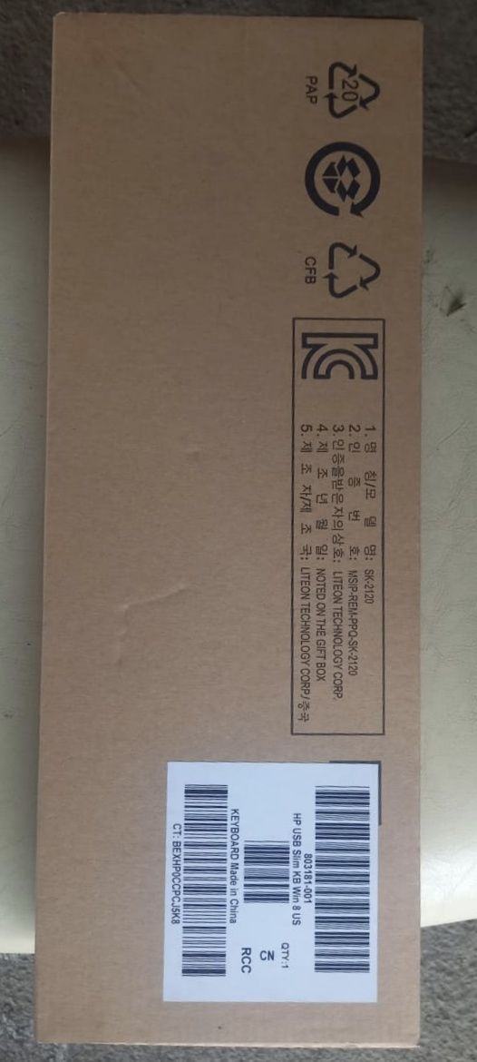 Клавиатура HP SK-2120 Black USB