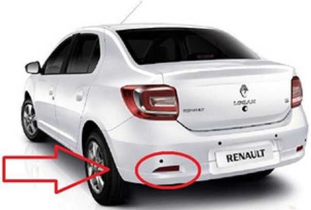 катафоты заднего бампера RENAULT: Duster Logan Sandero