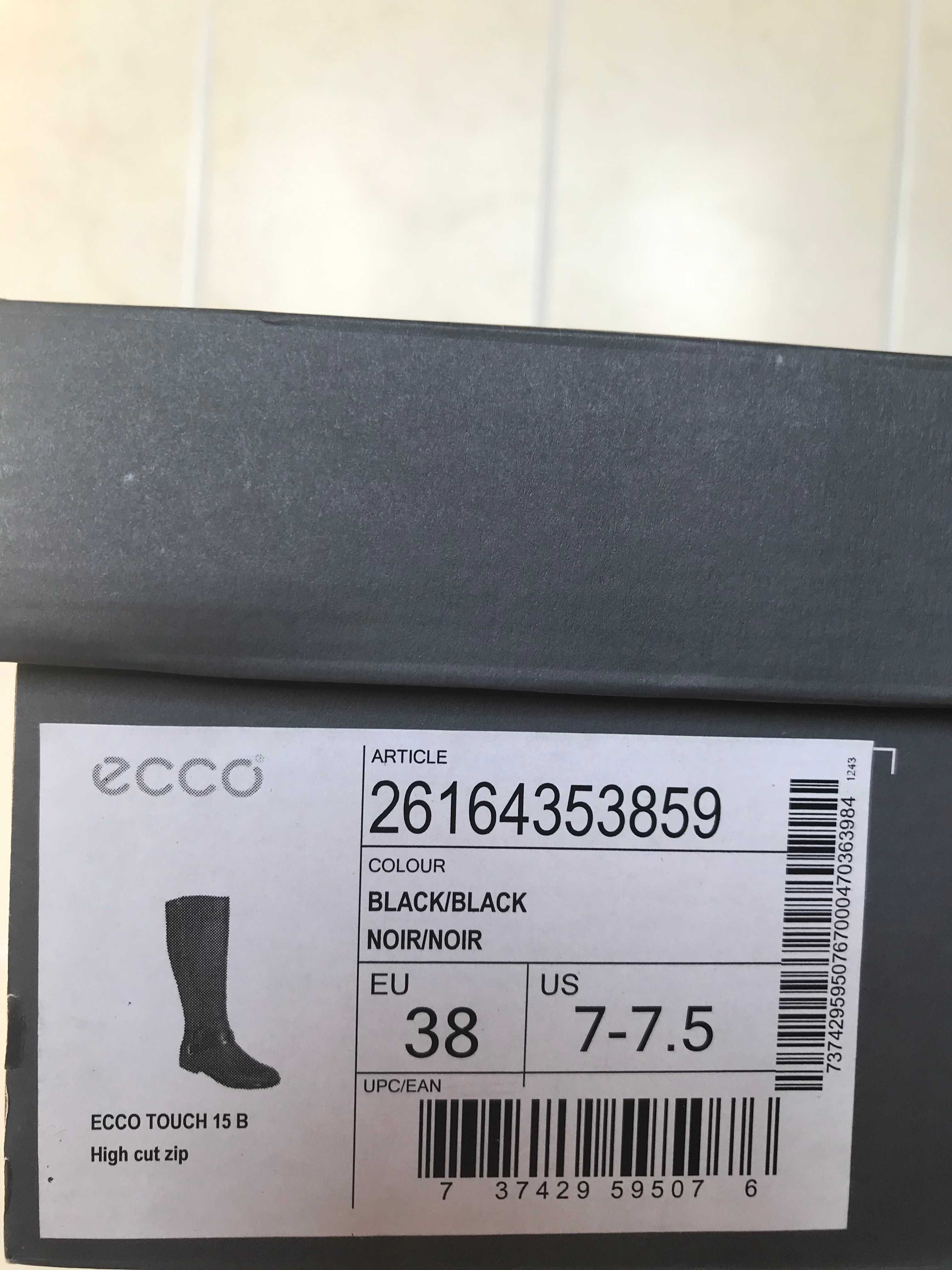 Сапоги женские демисезон ECCO 38р-р новые