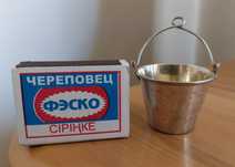Ситечко для чая серебро. Ведёрко 875 проба (голова)
